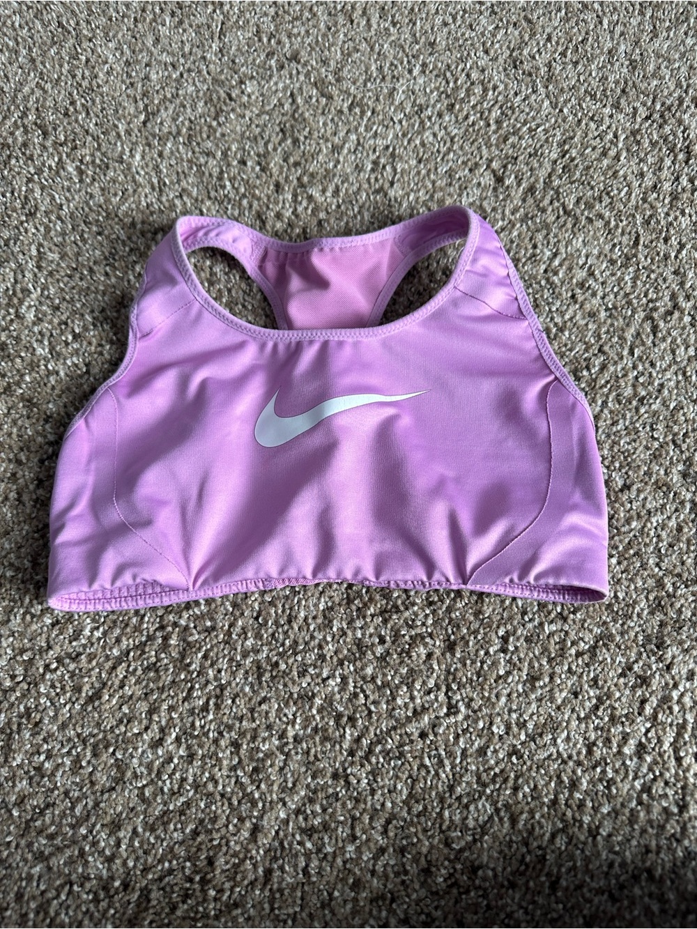 Nike Women Pink Racerback with White Swoosh
